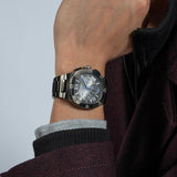 Guess Headliner Quartz Black Dial Grey Steel Strap Watch For Men - GW0572G5 Authentic Buy Shop Now