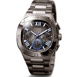 Guess Headliner Quartz Black Dial Grey Steel Strap Watch For Men - GW0572G5 Authentic Buy Shop Now