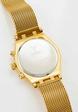 Guess Continental Chronograph Black Dial Gold Mesh Strap Watch For Men - GW0582G2 Authentic Buy Shop Now