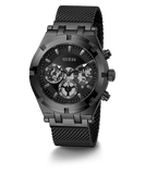 Guess Continental Chronograph Black Dial Black Mesh Strap Watch For Men - GW0582G3 Authentic Buy Shop Now