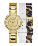 Guess Montage Quartz Gold Dial Gold Steel Strap Watch For Women - GW0588L1 Authentic Buy Shop Now