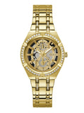 Guess Allara Quartz Gold Dial Gold Steel Strap Watch For Women - GW0604L2 Authentic Buy Shop Now