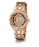 Guess Allara Quartz Rose Gold Dial Rose Gold Steel Strap Watch For Women - GW0604L3 Authentic Buy Shop Now