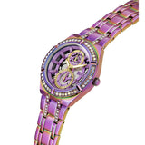 Guess Allara Quartz Purple Dial Purple Steel Strap Watch For Women - GW0604L4 Authentic Buy Shop Now