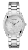 Guess Cubed Analog Silver Dial Silver Steel Strap Watch For Women - GW0606L1 Authentic Buy Shop Now
