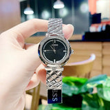 Guess Rumour Quartz Black Dial Silver Steel Strap Watch For Women - GW0613L1 Authentic Buy Shop Now