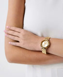 Guess Rumour Quartz Gold Dial Gold Steel Strap Watch For Women - GW0613L2 Authentic Buy Shop Now