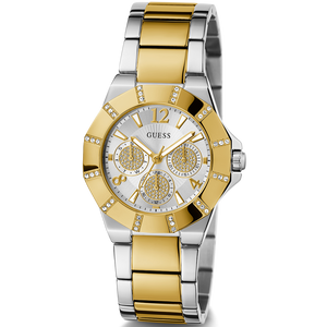 Guess Sunray Multifunction Silver Dial Two Tone Steel Strap Watch for Women - GW0616L2 Authentic Buy Shop Now