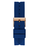 Guess Libra Crystals Blue Dial Blue Silicone Strap Watch For Women - GW0618L2 Authentic Buy Shop Now