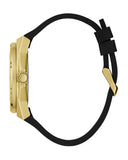 Guess Asteria Multifunction Gold Dial Black Rubber Strap Watch For Women - GW0620L2 Authentic Buy Shop Now