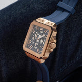 Guess Leo Chronograph Blue Dial Blue Silicone Strap Watch For Men - GW0637G3 Authentic Buy Shop Now