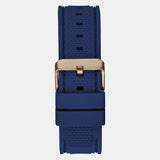 Guess Leo Chronograph Blue Dial Blue Silicone Strap Watch For Men - GW0637G3 Authentic Buy Shop Now