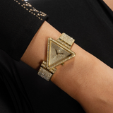 Guess Fame Crystals Gold Dial Gold Steel Strap Watch For Women - GW0644L2 Authentic Buy Shop Now