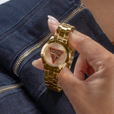 Guess Lola Quartz Gold Dial Gold Steel Strap Watch For Women - W1145L3 Authentic Buy Shop Now