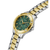 Guess Mist Analog Green Dial Two Tone Steel Strap Watch For Women - GW0723L1 Authentic Buy Shop Now