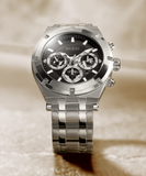 Guess Continental Black Dial Silver Steel Strap Watch for Men - GW0260G1 Authentic Buy Shop Now