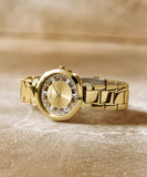 Guess Crystal Clear Analog Gold Dial Gold Steel Strap Watch for Women - GW0470L2 Authentic Buy Shop Now