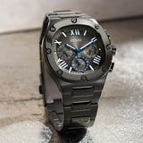 Guess Headliner Quartz Black Dial Grey Steel Strap Watch For Men - GW0572G5 Authentic Buy Shop Now