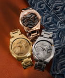 Guess G-Twist Gold Dial Gold Steel Strap Watch for Women - W1082L2 Authentic Buy Shop Now