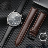 Emporio Armani Luigi Chronohraph Black Dial Black Leather Strap Watch For Men - AR1970 Authentic Buy Shop Now