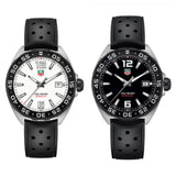 Tag Heuer Formula 1 Quartz White Dial Black Rubber Strap Watch for Men - WAZ1111.FT8023 Authentic Buy Shop Now