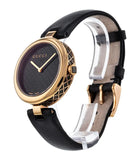 Gucci Diamantissima Quartz Black Dial Black Leather Strap Watch for Women - YA141401 Authentic Buy Shop Now
