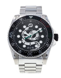Gucci Dive Snake Black Dial Silver Steel Strap Watch For Men - YA136218 Authentic Buy Shop Now