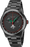 Gucci G-Timeless Chronograph Black Dial Black Steel Strap Watch For Men - YA126269 Authentic Buy Shop Now