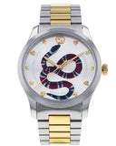 Gucci G Timeless Quartz Silver Dial Silver Steel Strap Watch For Women - YA1264075 Authentic Buy Shop Now