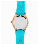 Guess Jet Setter White Dial Turquoise Silicone Strap Watch For Women - W0564L3 Authentic Buy Shop Now
