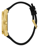 Guess Asteria Multifunction Gold Dial Black Rubber Strap Watch For Women - GW0620L2 Authentic Buy Shop Now