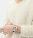 Guess Montauk Silver Dial Two Tone Steel Strap Watch For Women - W0933L6 Authentic Buy Shop Now