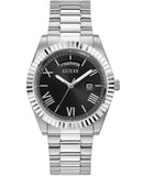 Guess Connoisseur Black Dial Silver Steel Strap Watch for Men - GW0265G1 Authentic Buy Shop Now
