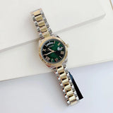 Guess Luna Quartz Green Dial Two Tone Steel Strap Watch For Women - GW0308L5 Authentic Buy Shop Now