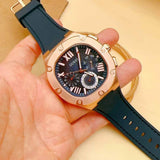Guess Headline Multifunction Quartz Blue Dial Blue Silicone Strap Watch For Men - GW0571G2 Authentic Buy Shop Now