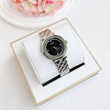 Guess Rumour Quartz Black Dial Silver Steel Strap Watch For Women - GW0613L1 Authentic Buy Shop Now