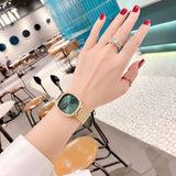 Guess Quartz Green Dial Gold Mesh Strap Watch For Women - GW0354L5 Authentic Buy Shop Now