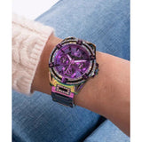 Guess Allara Quartz Purple Dial Purple Steel Strap Watch For Women - GW0604L4 Authentic Buy Shop Now