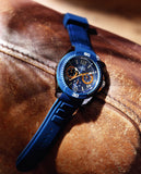 Guess Trade Blue Dial Blue Silicone Strap Watch for Men - W0967G2 Authentic Buy Shop Now