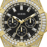 Guess Zeus Chronograph Diamonds Black Dial Black Silicone Strap Watch For Men - GW0208G2 Authentic Buy Shop Now