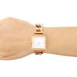 Guess Vanity Diamonds Silver Dial Gold Steel Strap Watch for Women - W1030L4 Authentic Buy Shop Now