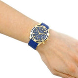 Guess Catalina Blue Gold Tone Blue Silicone Strap Watch For Women - W0562L2 Authentic Buy Shop Now