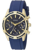 Guess Catalina Blue Gold Tone Blue Silicone Strap Watch For Women - W0562L2 Authentic Buy Shop Now