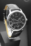 Guess Wafer Analog Black Dial Black Leather Strap Watch For Men - W70016G1 Authentic Buy Shop Now