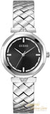 Guess Rumour Quartz Black Dial Silver Steel Strap Watch For Women - GW0613L1 Authentic Buy Shop Now