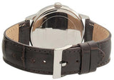 Guess Wafer Quartz White Dial Brown Leather Strap Watch For Men - W70016G2 Authentic Buy Shop Now