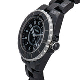 Chanel J12 Quartz Ceramic Black Dial Black Steel Strap Watch for Women - J12 H0682 Authentic Buy Shop Now