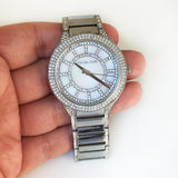 Michael Kors Kerry Silver Tone Silver Steel Strap Watch for Women - MK3311 Authentic Buy Shop Now