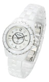 Chanel J12 Diamonds Quartz Mother of Pearl White Dial White Steel Strap Watch for Women - J12 H2570 Authentic Buy Shop Now