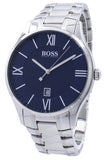 Hugo Boss Governer Blue Dial Silver Steel Strap Watch for Men - 1513487 Authentic Buy Shop Now